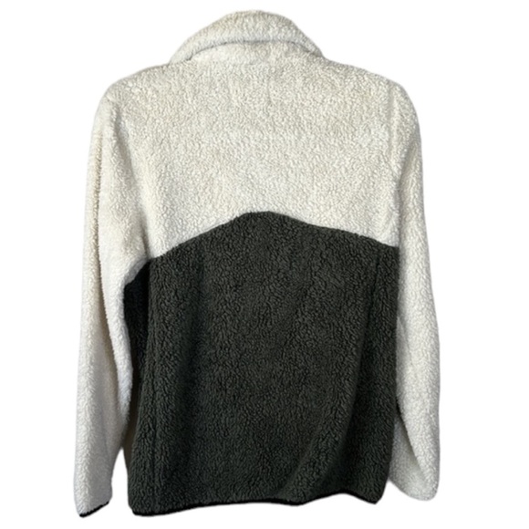 Lucky Brand Faux Shearling Colorblock Teddy Jacket Size S - Picture 6 of 11